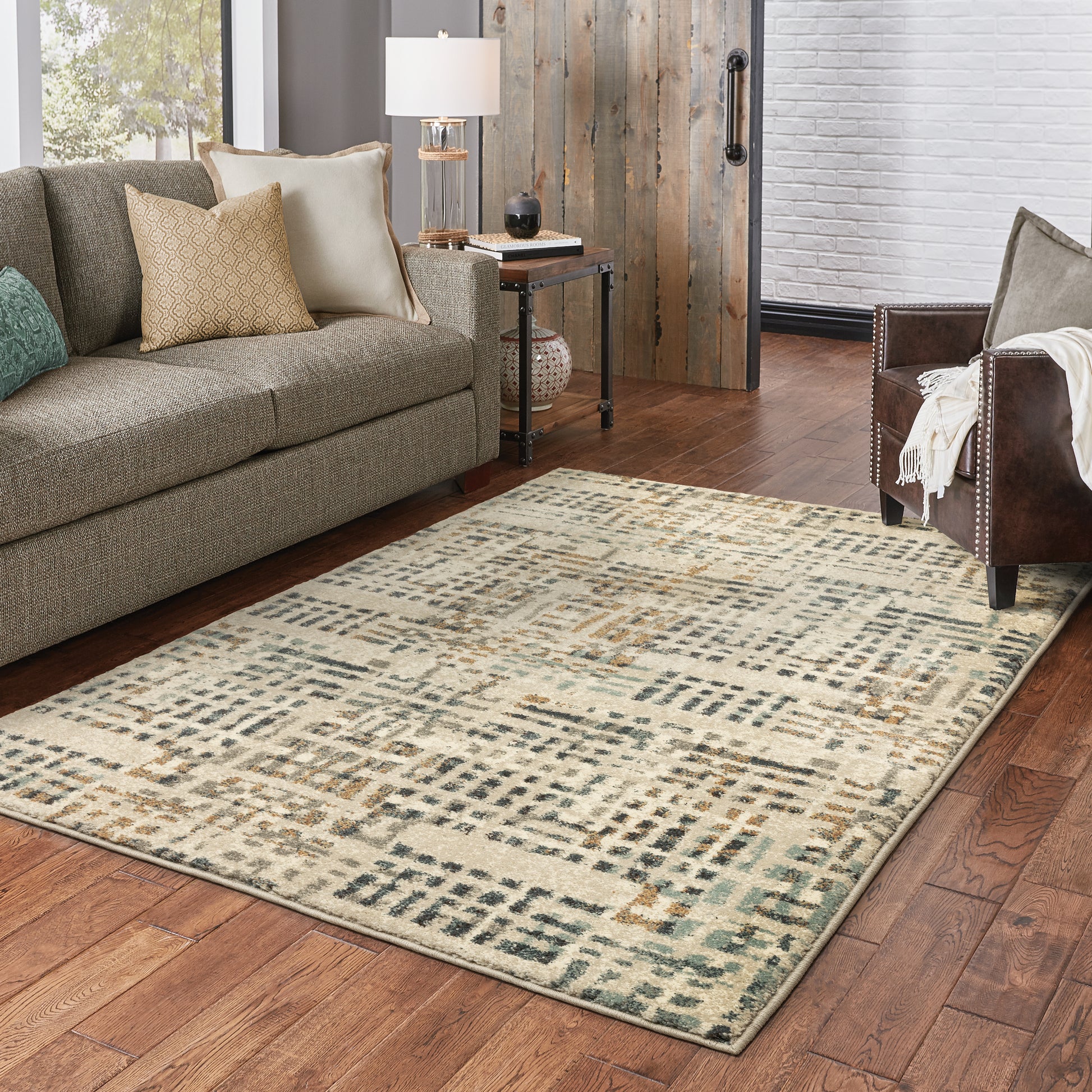 Oriental Weavers Carson  Beige Grey Modern & Contemporary