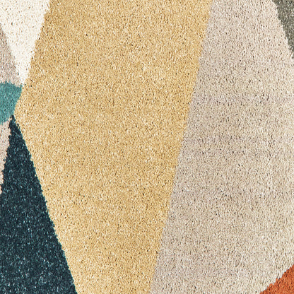 Oriental Weavers Carson  Blue Orange Modern & Contemporary