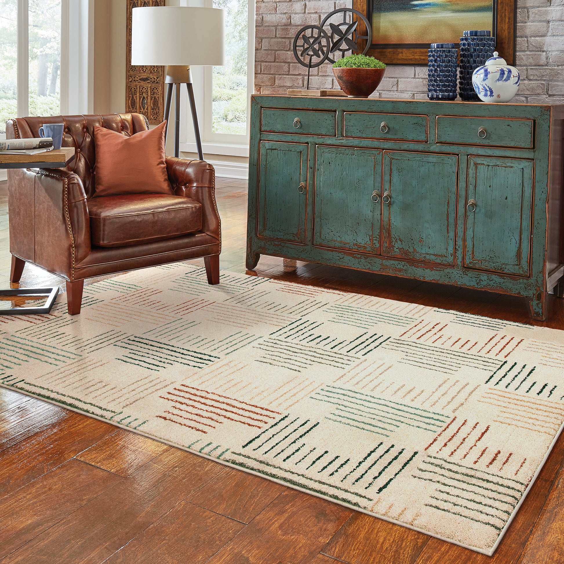 Oriental Weavers Carson  Ivory Multi Modern & Contemporary