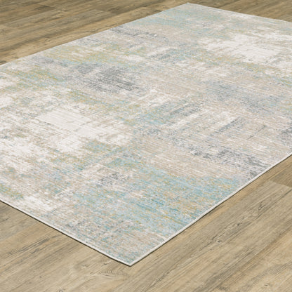 Oriental Weavers Cavett  Ivory Teal Modern & Contemporary