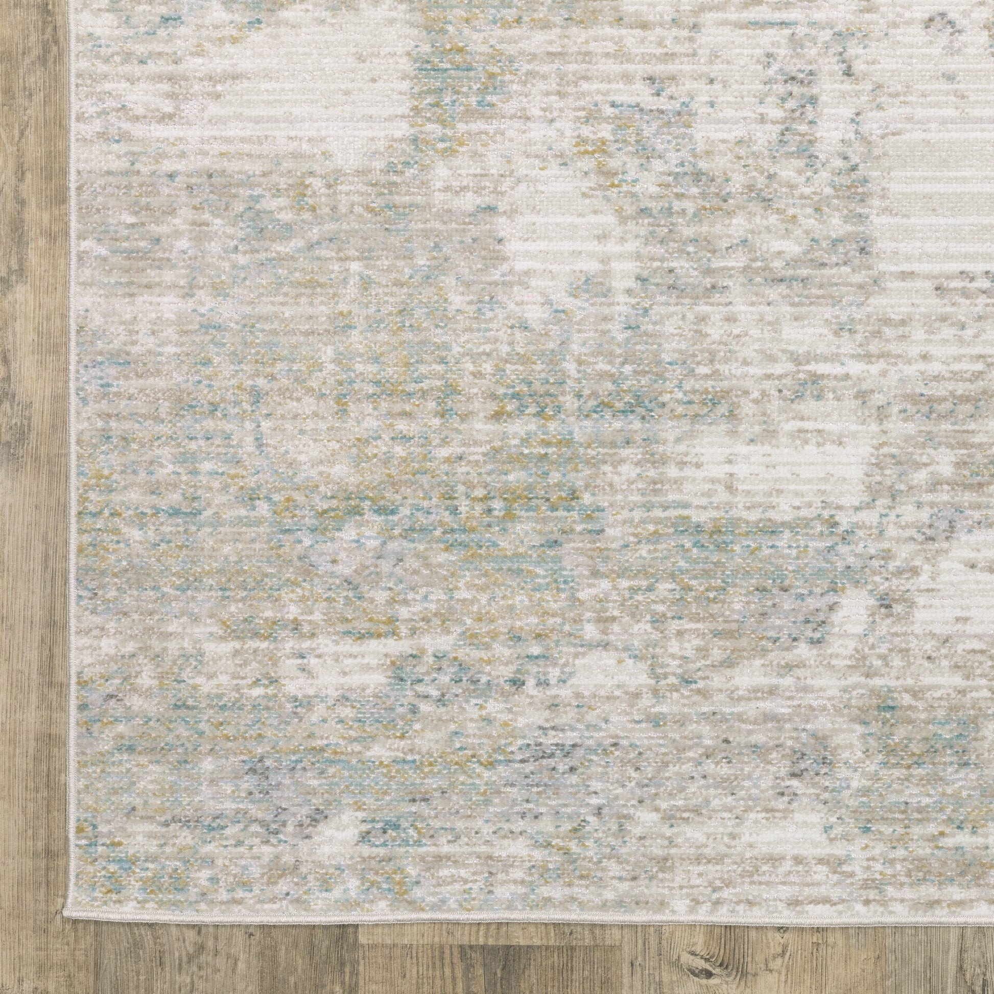 Oriental Weavers Cavett  Ivory Teal Modern & Contemporary