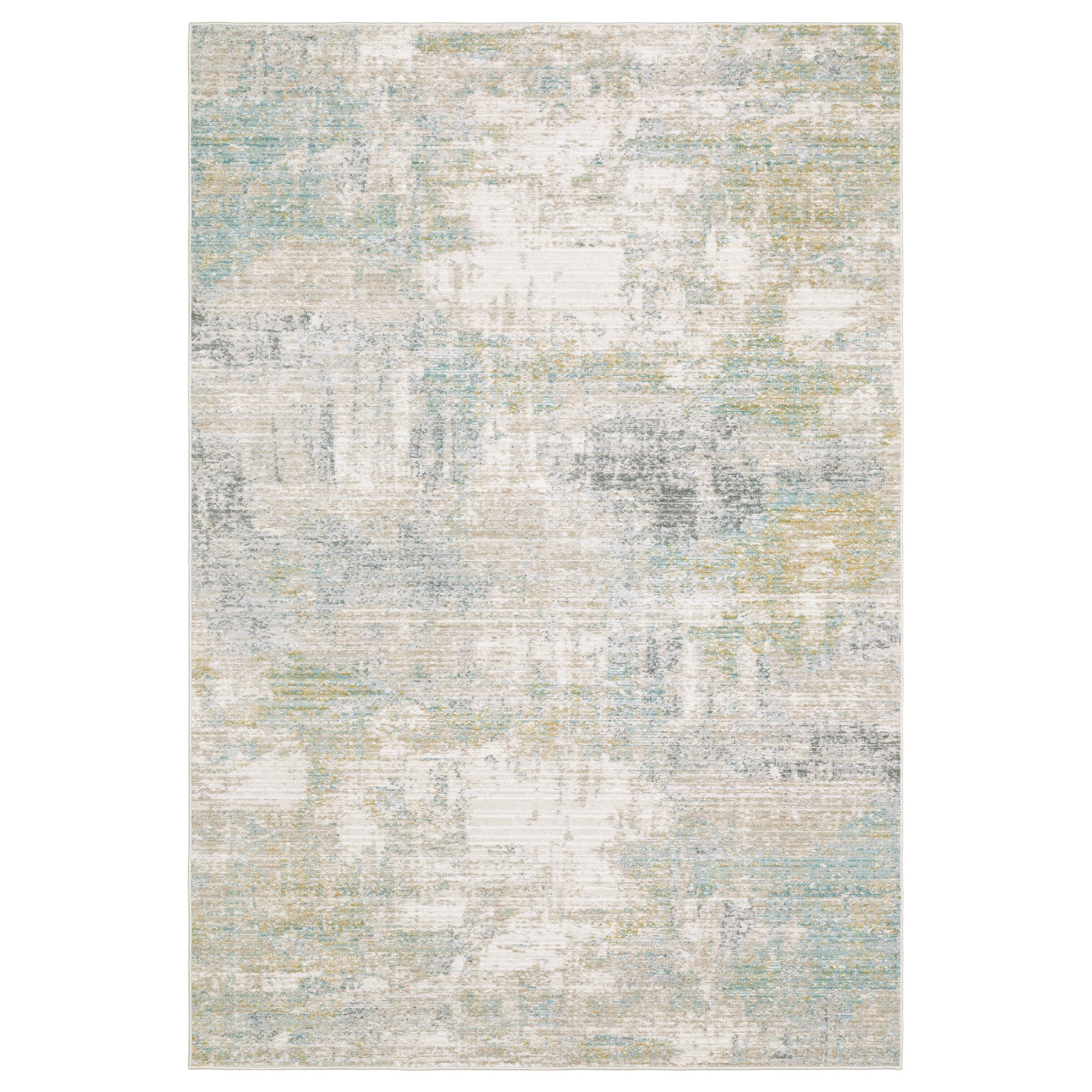 Oriental Weavers Cavett  Ivory Teal Modern & Contemporary