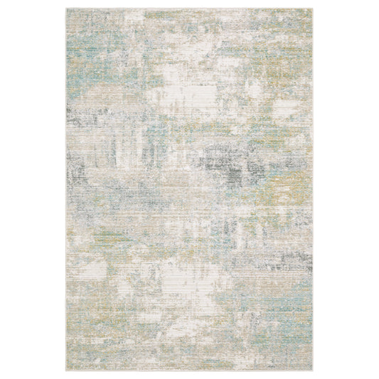 Oriental Weavers Cavett  Ivory Teal Modern & Contemporary