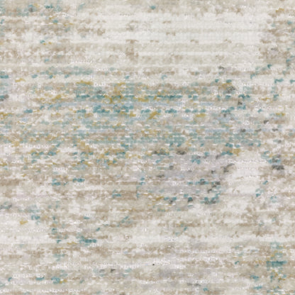 Oriental Weavers Cavett  Ivory Teal Modern & Contemporary