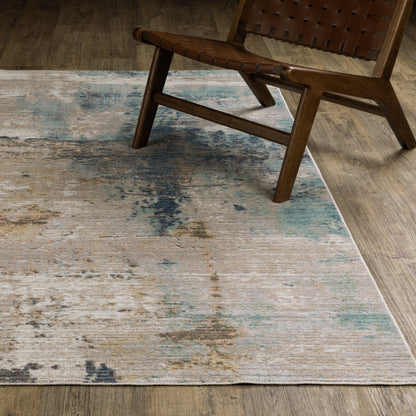 Oriental Weavers Cavett  Ivory Blue Modern & Contemporary