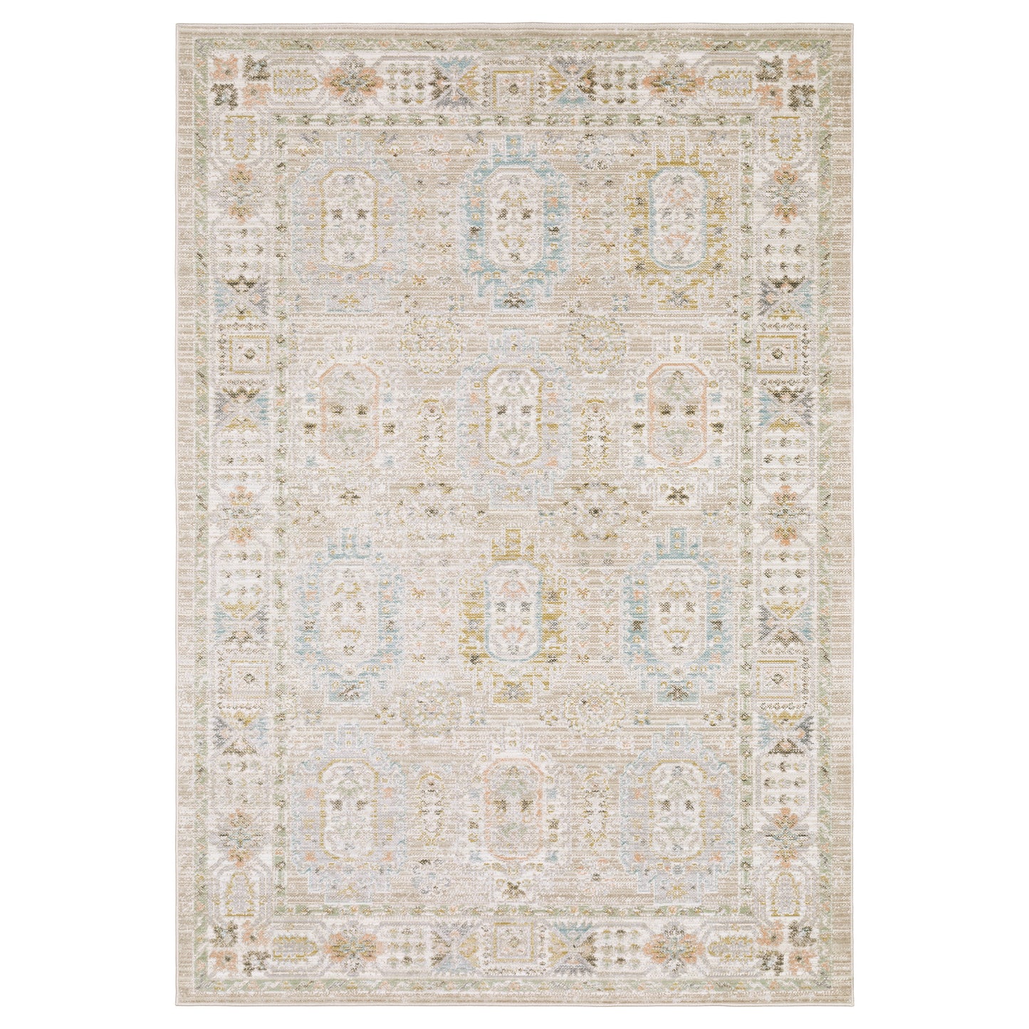 Oriental Weavers Cavett  Beige Blue Vintage