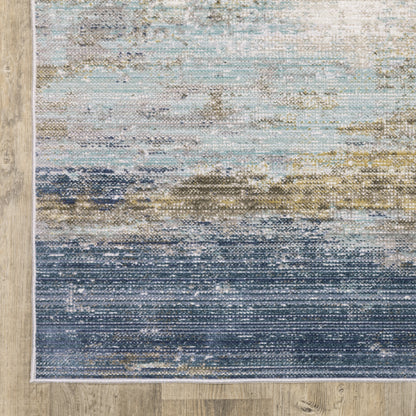 Oriental Weavers Cavett  Blue Beige Modern & Contemporary