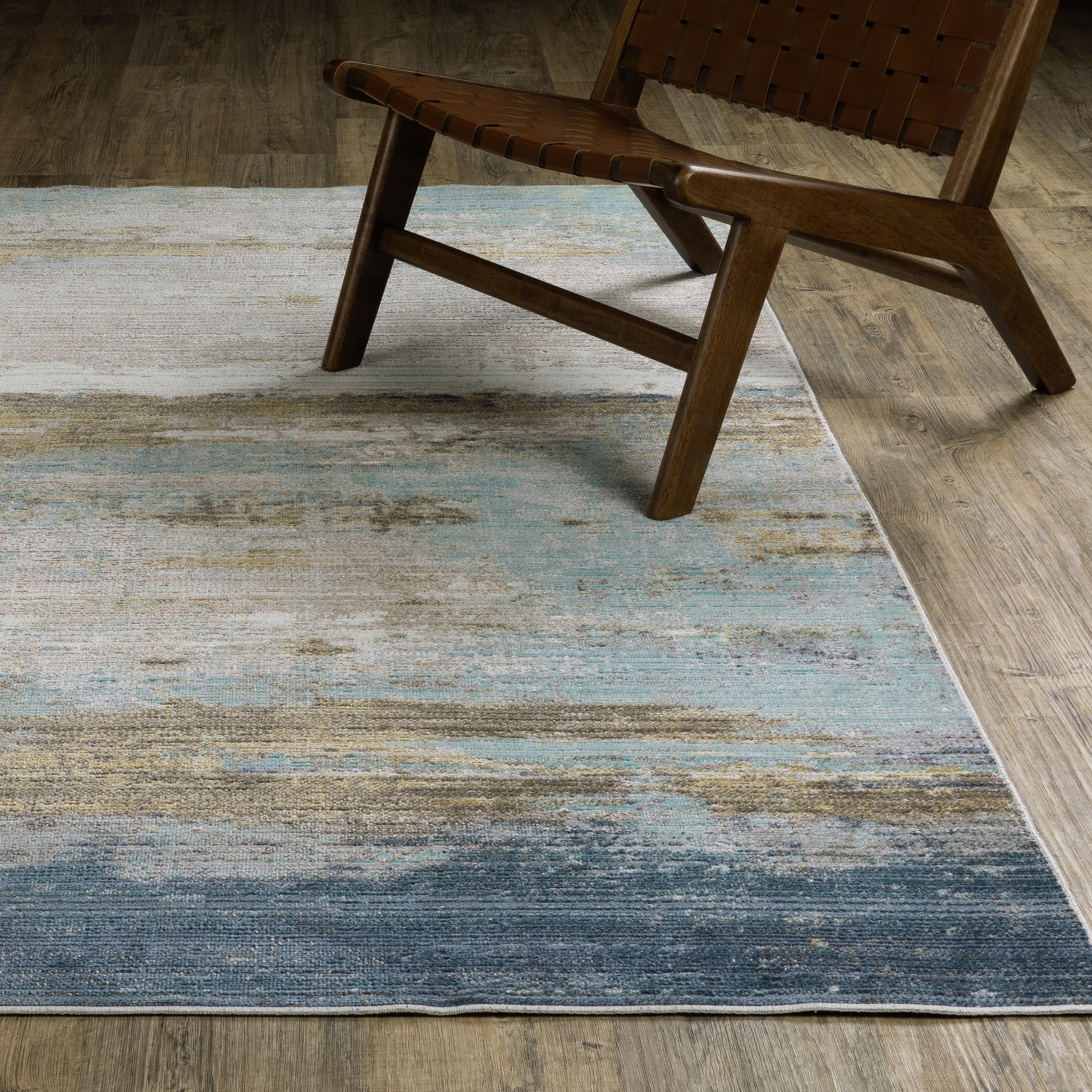 Oriental Weavers Cavett  Blue Beige Modern & Contemporary