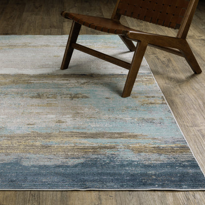 Oriental Weavers Cavett  Blue Beige Modern & Contemporary