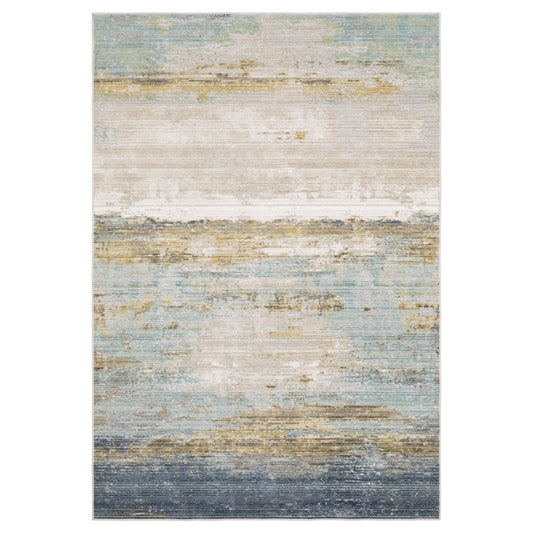 Oriental Weavers Cavett  Blue Beige Modern & Contemporary