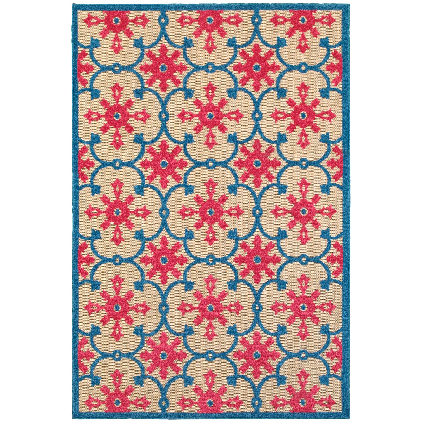 Oriental Weavers Cayman  Pink Blue Transitional