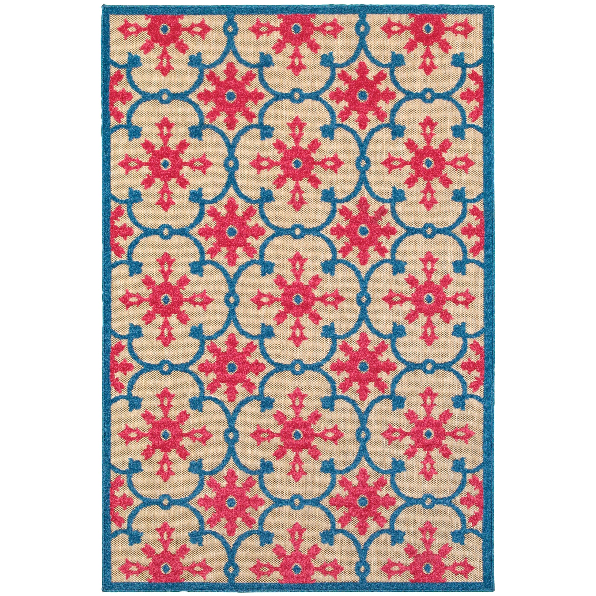 Oriental Weavers Cayman  Pink Blue Transitional