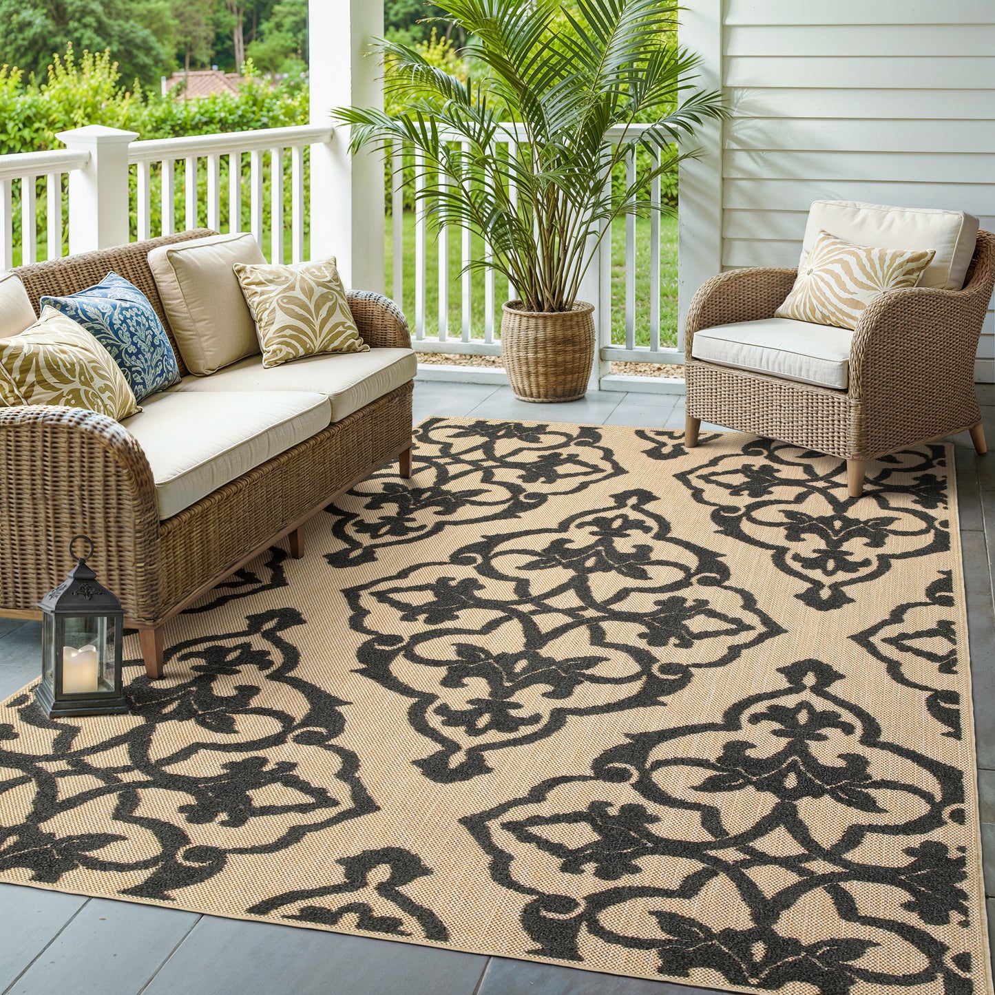 Oriental Weavers Cayman  Sand Charcoal Transitional