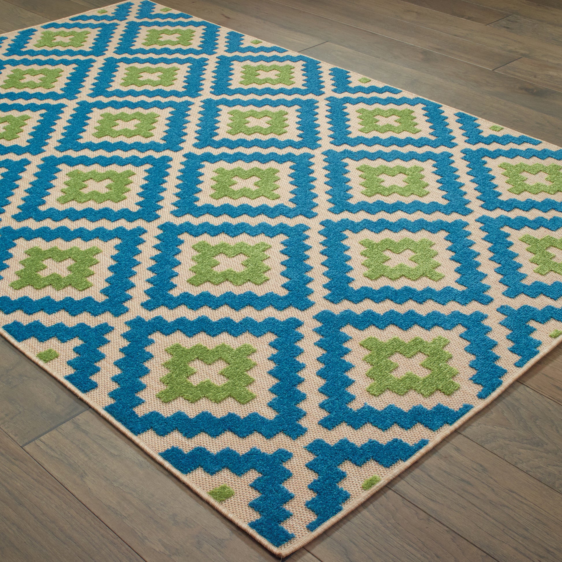 Oriental Weavers Cayman  Blue Green Moroccan