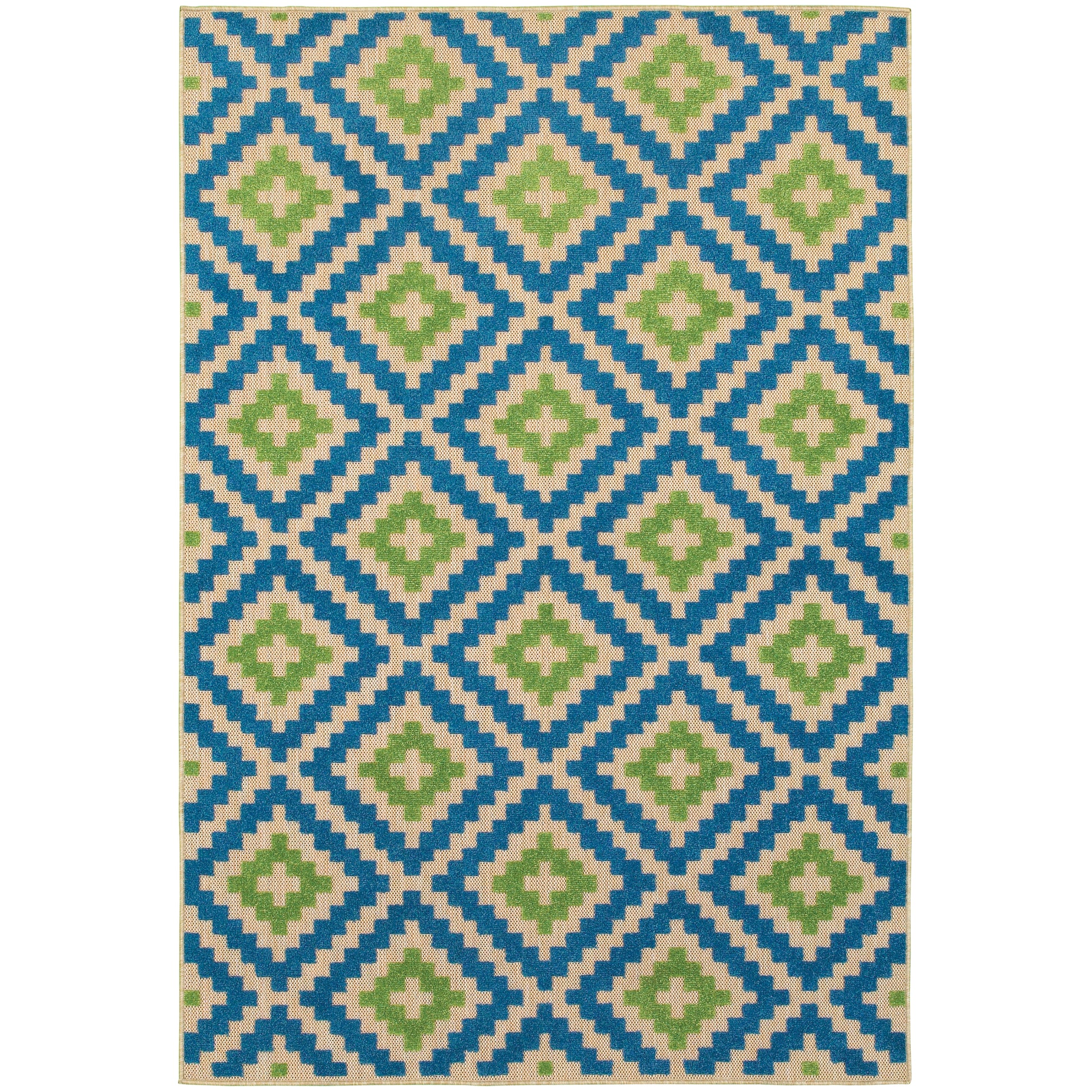 Oriental Weavers Cayman  Blue Green Moroccan