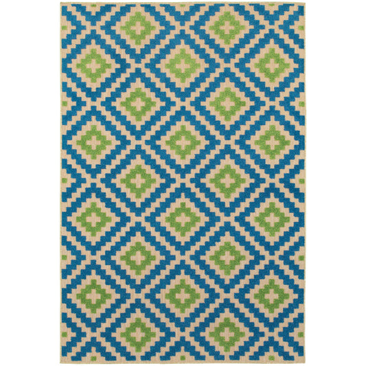 Oriental Weavers Cayman  Blue Green Moroccan