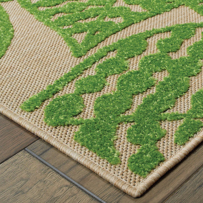 Oriental Weavers Cayman  Sand Green Tropical
