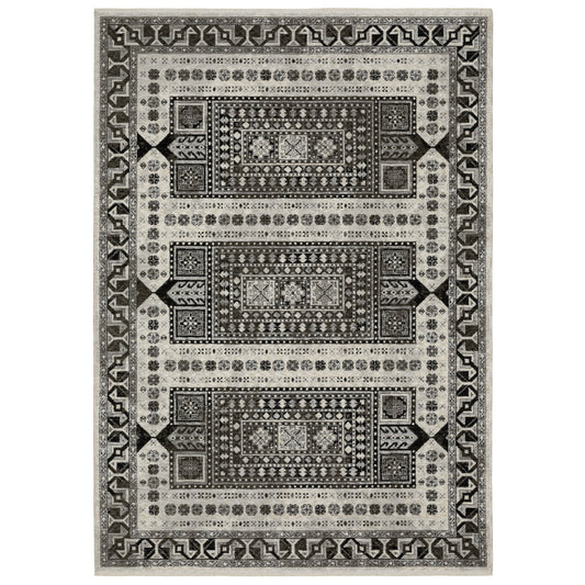 Oriental Weavers Chamberlain  Ivory Charcoal Traditional