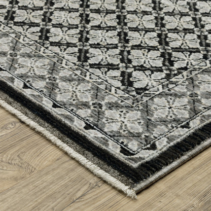 Oriental Weavers Chamberlain  Black Grey Traditional
