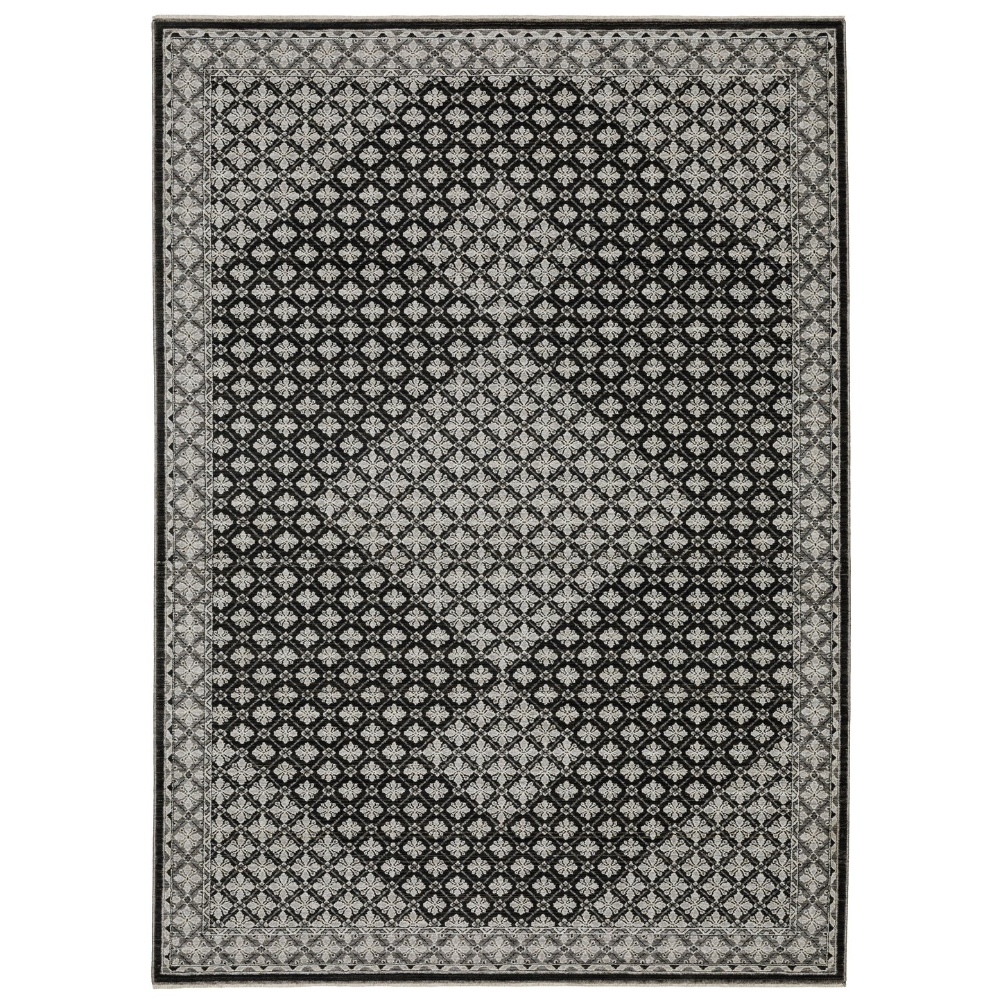 Oriental Weavers Chamberlain  Black Grey Traditional