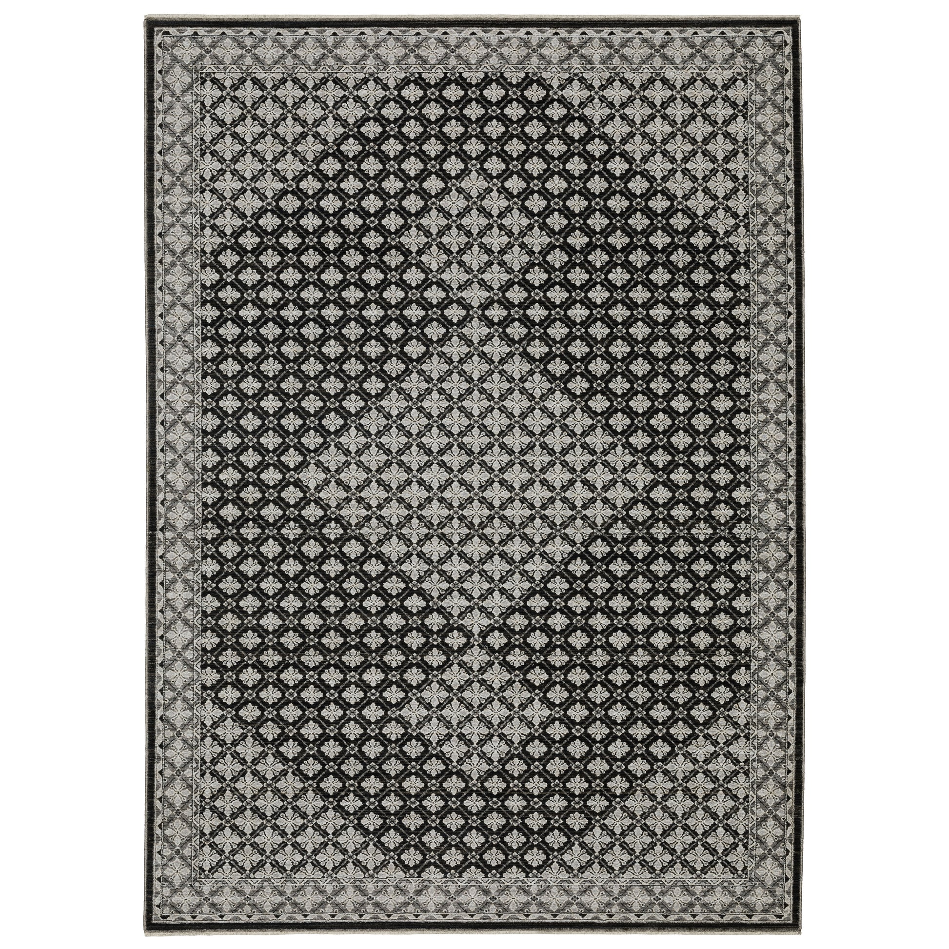 Oriental Weavers Chamberlain  Black Grey Traditional