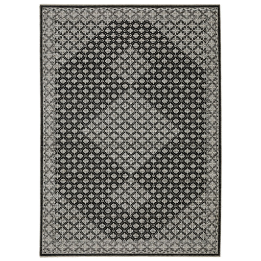 Oriental Weavers Chamberlain  Black Grey Traditional