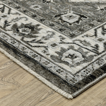 Oriental Weavers Chamberlain  Charcoal Ivory Traditional