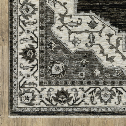 Oriental Weavers Chamberlain  Charcoal Ivory Traditional