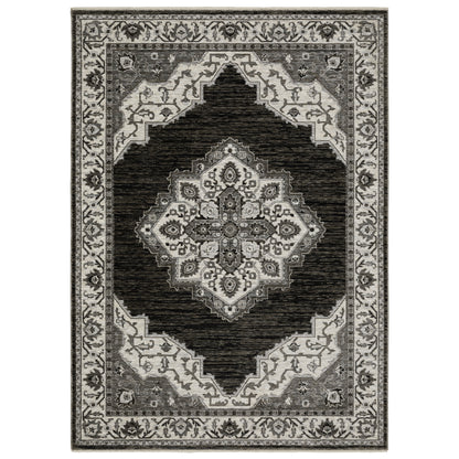 Oriental Weavers Chamberlain  Charcoal Ivory Traditional