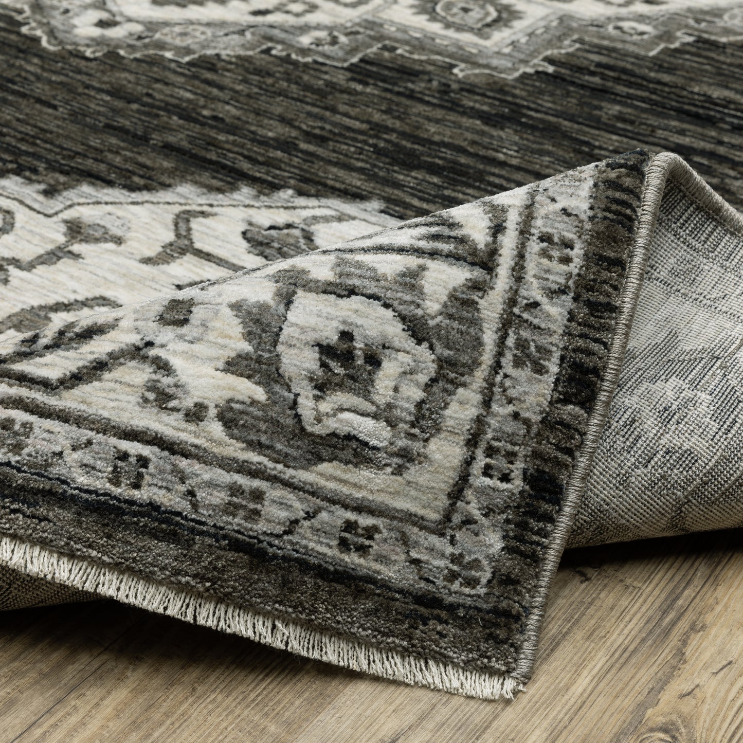 Oriental Weavers Chamberlain  Charcoal Ivory Traditional