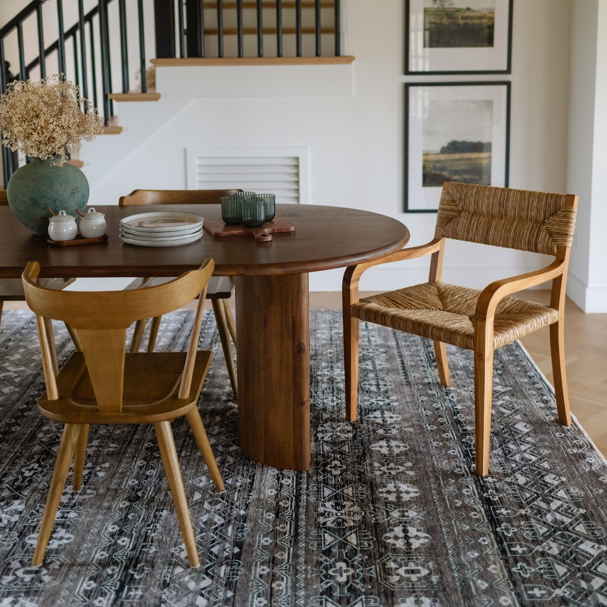 Oriental Weavers Chamberlain  Black Grey Tribal