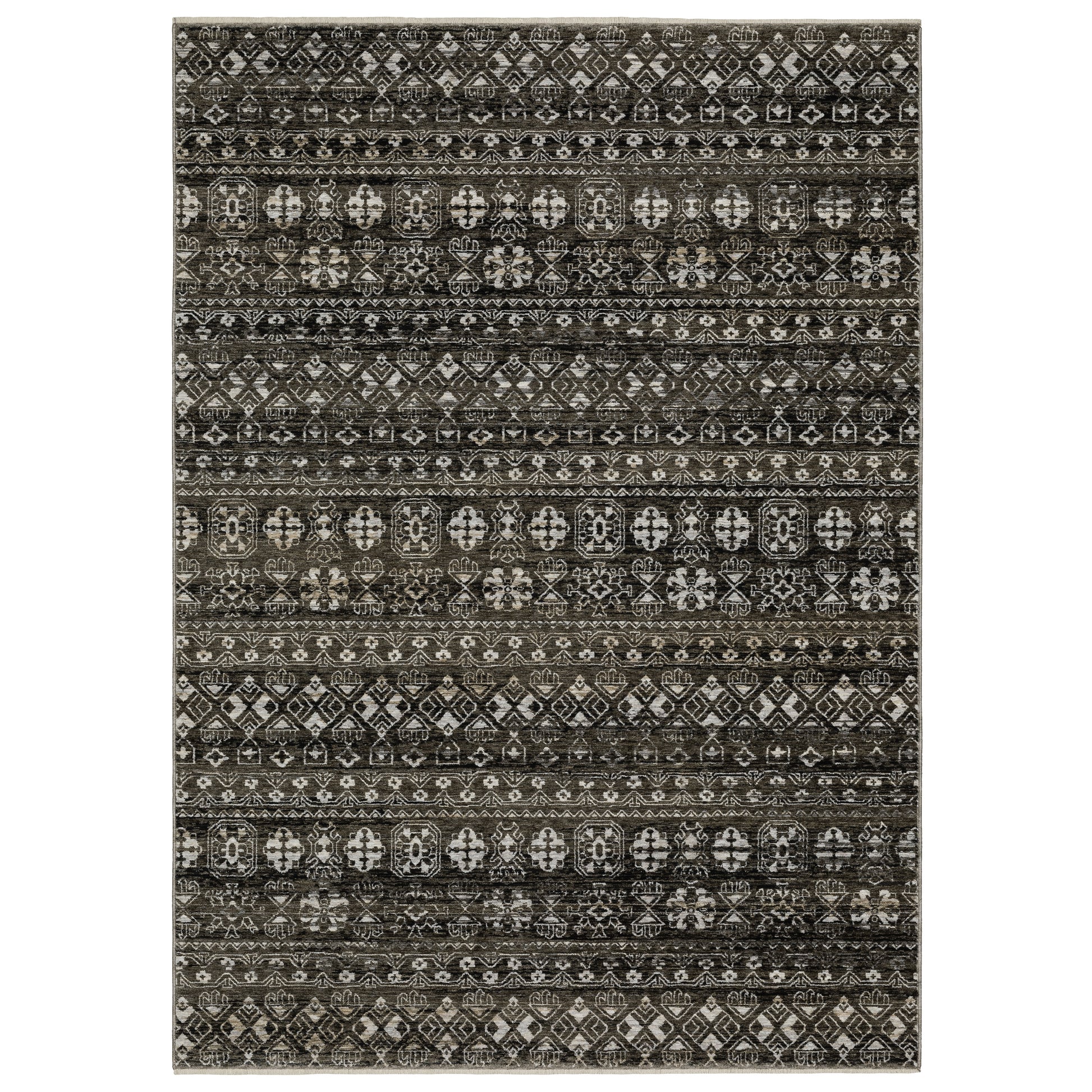 Oriental Weavers Chamberlain  Black Grey Tribal