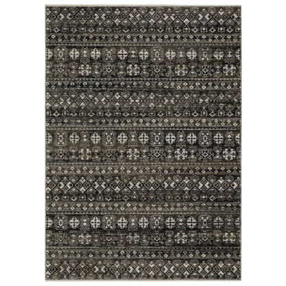 Oriental Weavers Chamberlain  Black Grey Tribal