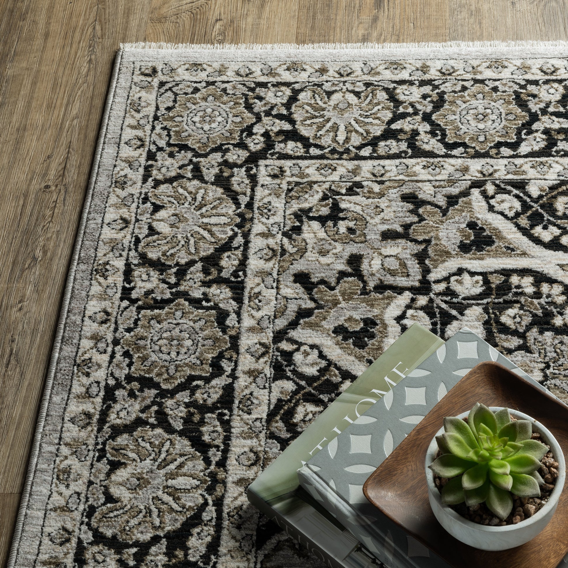 Oriental Weavers Chamberlain  Grey Black Bohemian