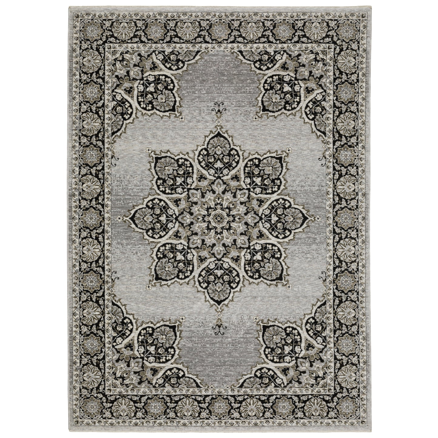 Oriental Weavers Chamberlain  Grey Black Bohemian