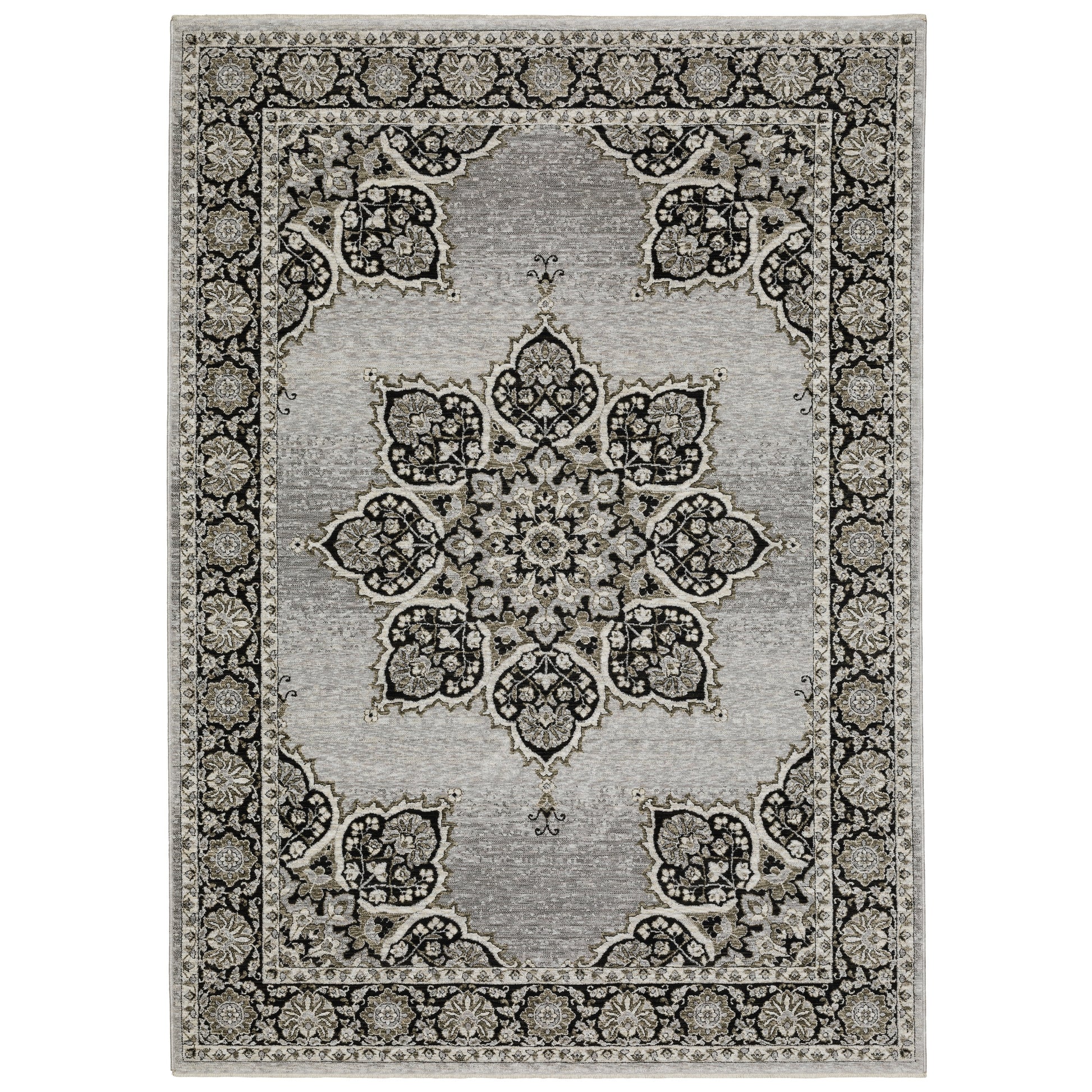 Oriental Weavers Chamberlain  Grey Black Bohemian