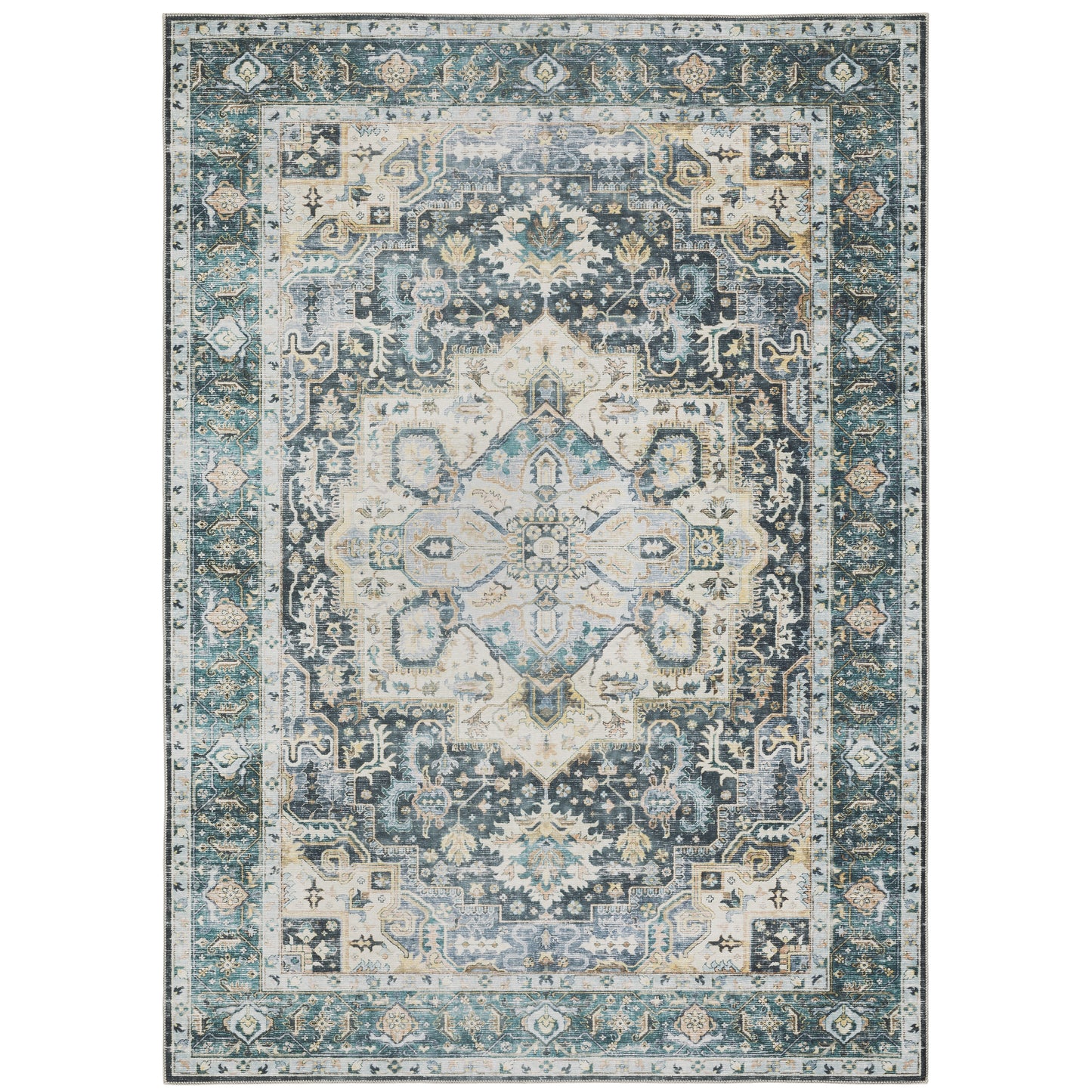 Oriental Weavers Charleston  Blue Ivory Traditional