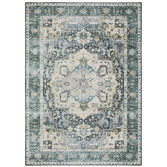 Oriental Weavers Charleston  Blue Ivory Traditional