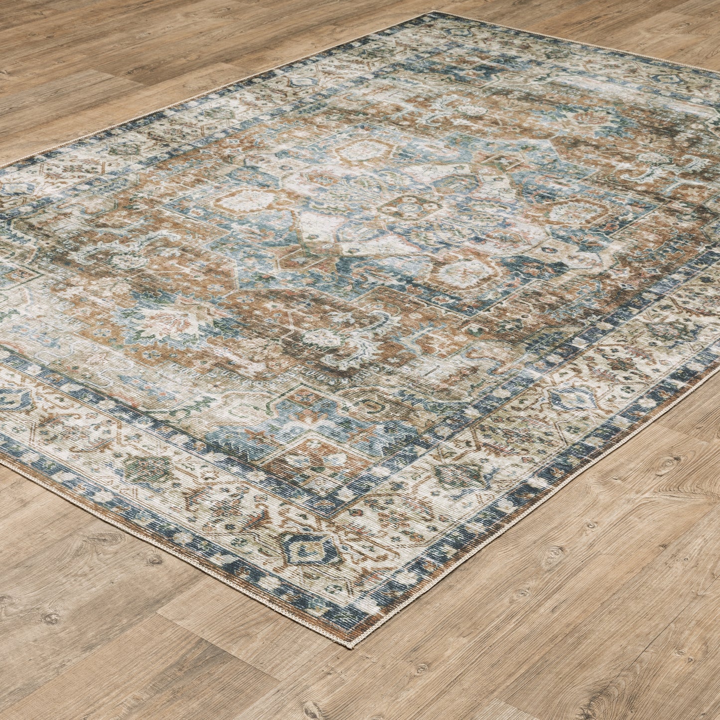 Oriental Weavers Charleston  Blue Gold Traditional