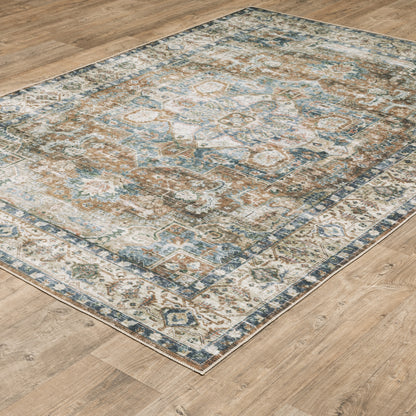 Oriental Weavers Charleston  Blue Gold Traditional