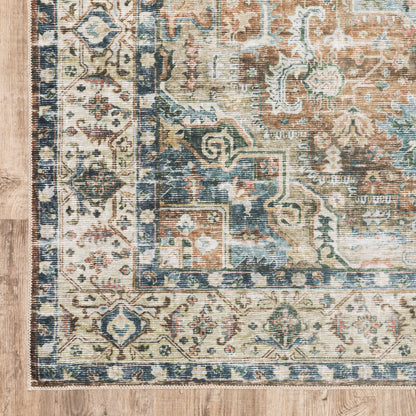 Oriental Weavers Charleston  Blue Gold Traditional
