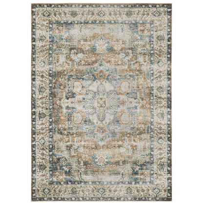 Oriental Weavers Charleston  Blue Gold Traditional
