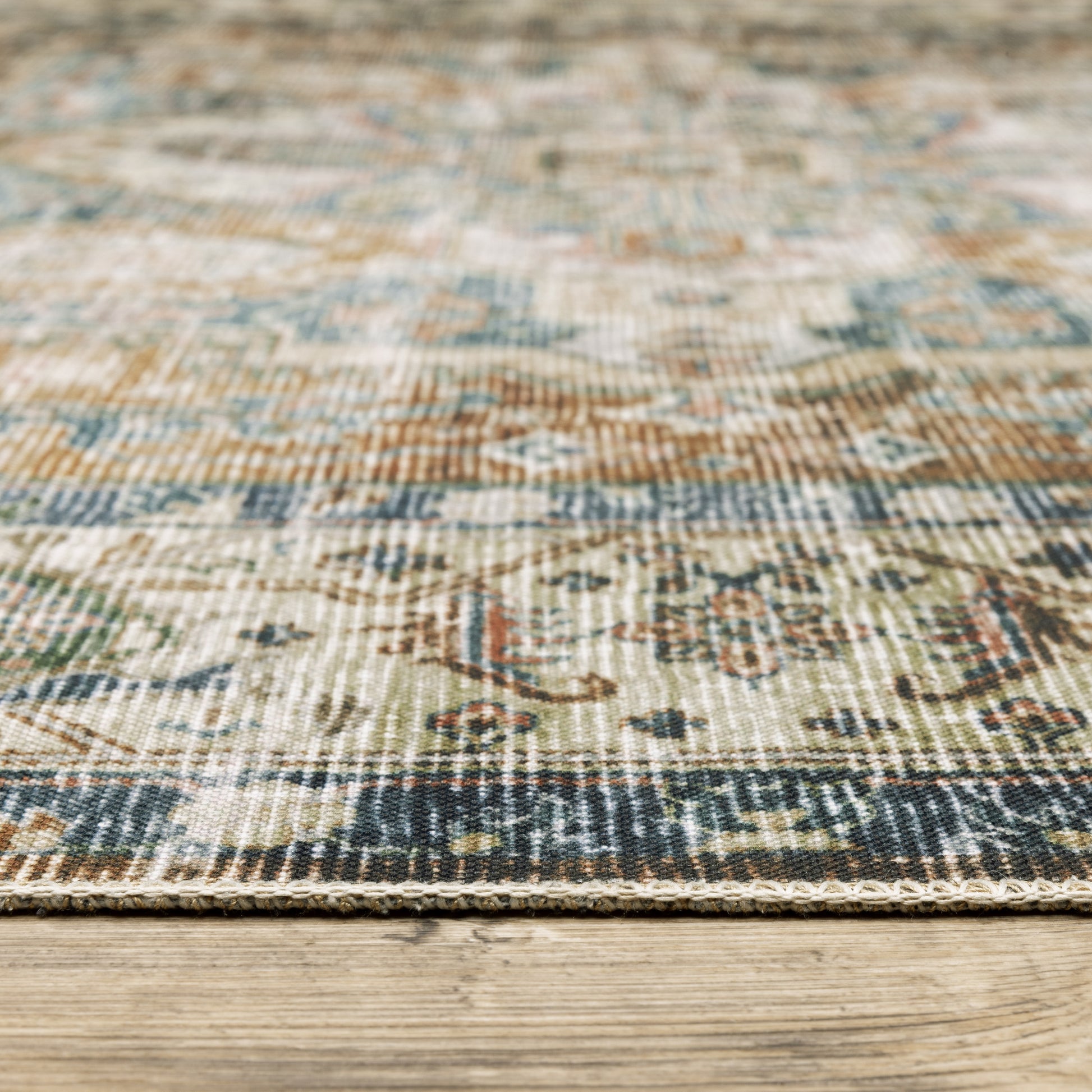 Oriental Weavers Charleston  Blue Gold Traditional