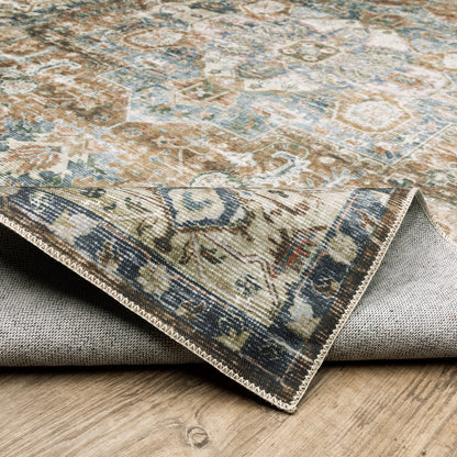 Oriental Weavers Charleston  Blue Gold Traditional