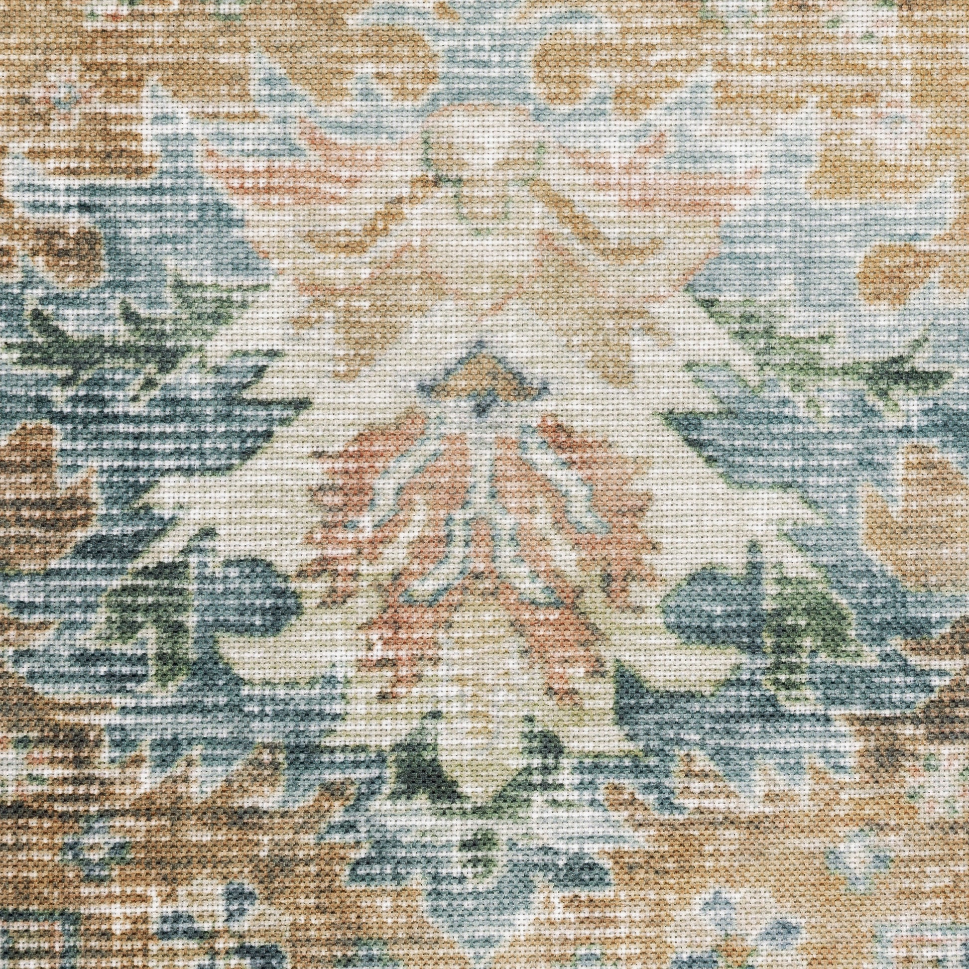 Oriental Weavers Charleston  Blue Gold Traditional