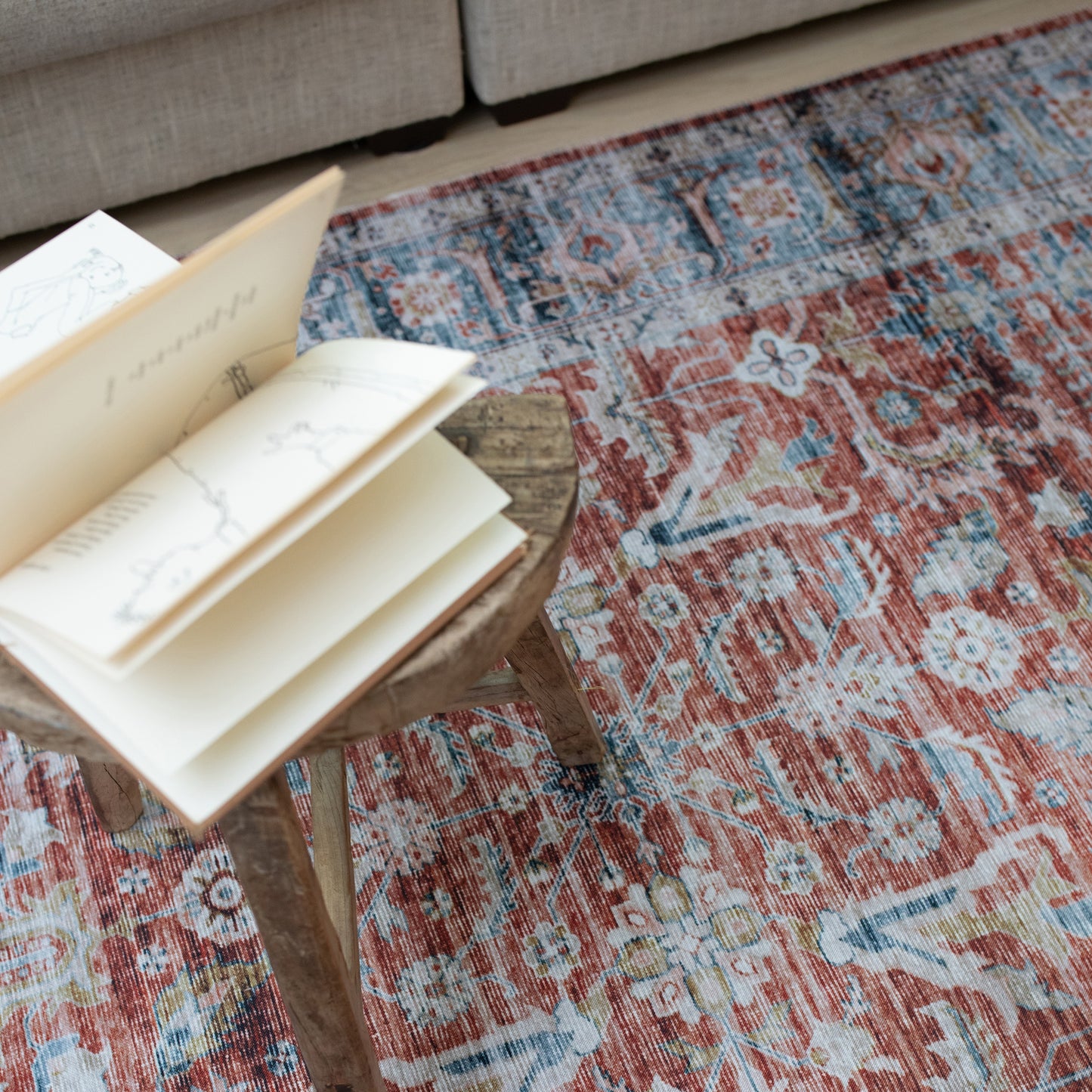 Oriental Weavers Charleston  Rust Blue Traditional