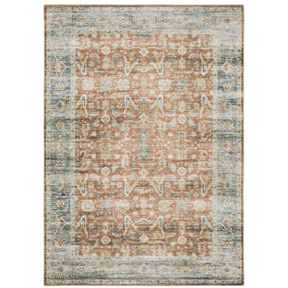 Oriental Weavers Charleston  Rust Blue Traditional