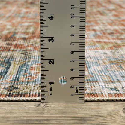 Oriental Weavers Charleston  Rust Blue Traditional