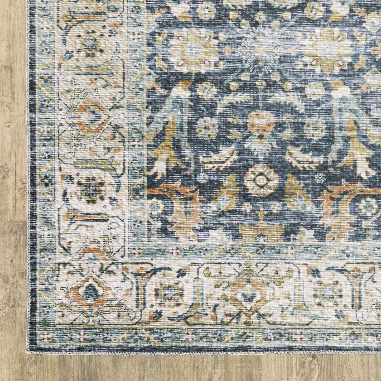 Oriental Weavers Charleston  Blue Gold Traditional