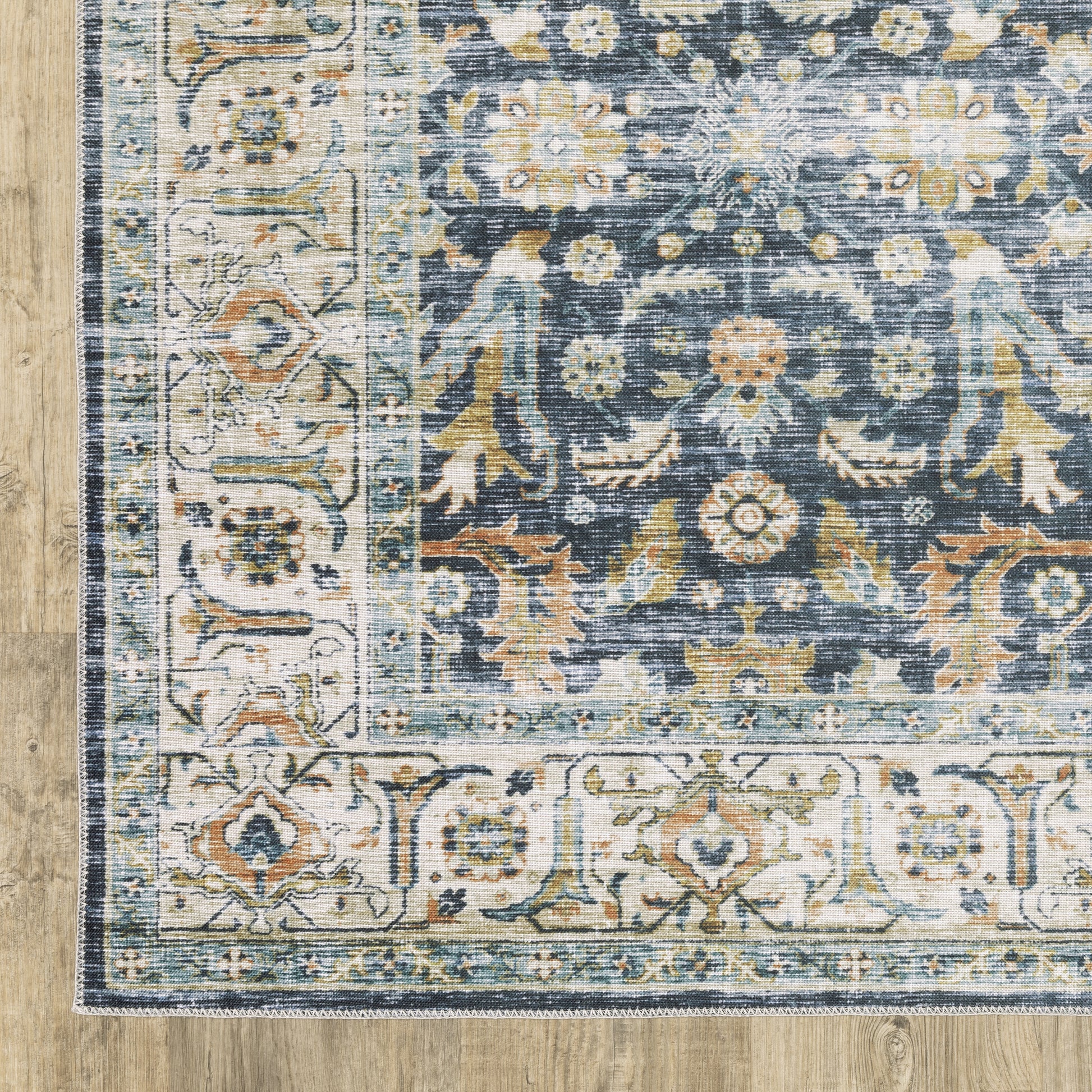 Oriental Weavers Charleston  Blue Gold Traditional